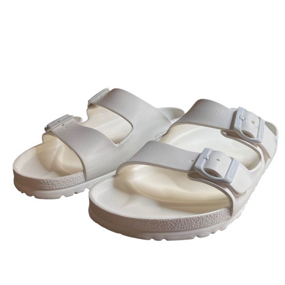 Birkenstock Arizona 2 Strap EVA Men's Sandals-White-Euro 43 US 12 - Picture 6 of 16